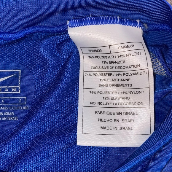 Nike Pro Blue Long Sleeve Top - Picture 4 of 12